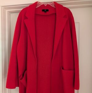 J Crew Women's Sweater Blazer | Size M | Poppy Red